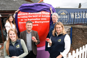 Malvern Autumn Show rolls out its new Giant Red Apple